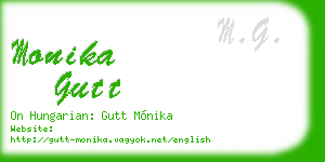 monika gutt business card